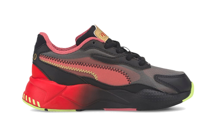 Order (PS) (小童款) 索尼克刺猬 x Puma RS-X3 '黑色高风险红' 374319-01