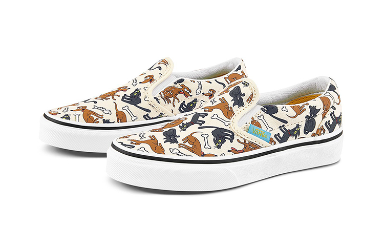 Order (PS) (Grade School) The Simpsons x Vans Slip-On Klasik 'Haiwan Peliharaan Keluarga' VN0A4BUT0JE