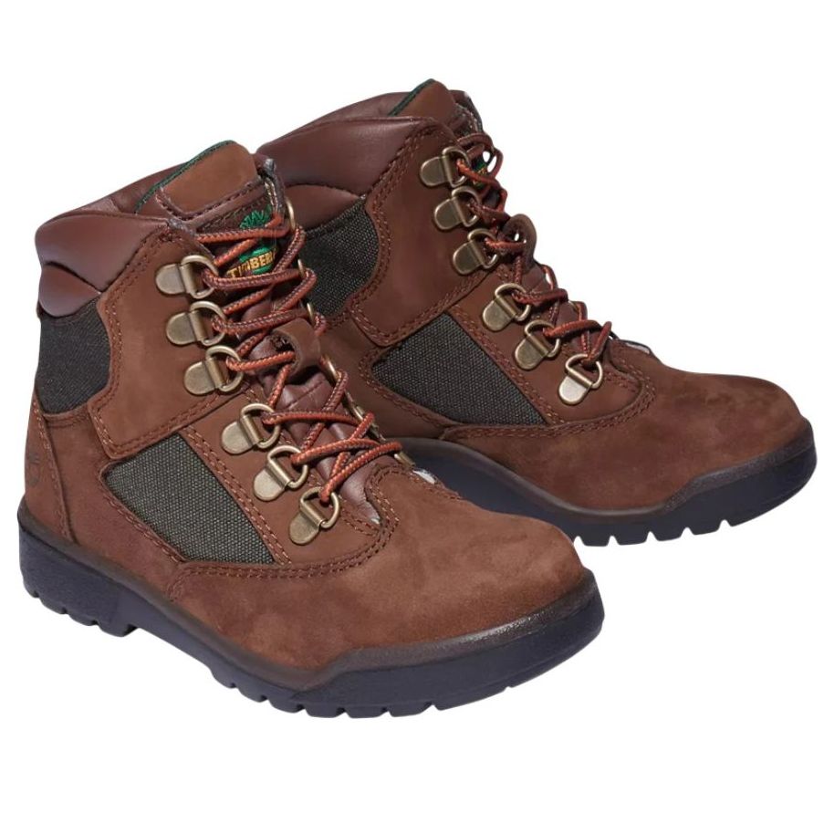 Lookbook (PS) (Stivali Bambino) Timberland 6 Inch Field Boot Junior ''Marrone Medio Oliva'' TB044792-214