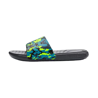 (PS) (GS) UA Ansa Graphic Slide 'Blue Lime Surge Camo'