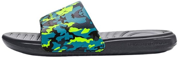 (Preschool) (Grade School) Under Armour Ansa Graphic Slide 'Blue Lime Surge Camo' 3024438-300 (Preschool) (Grade School) Under Armour Ansa Graphic Slide 'Blue Lime Surge Camo' 3024438-300
