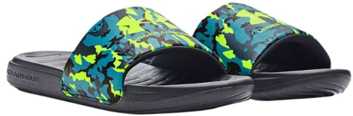 (PS) (Sekolah Dasar) Under Armour Ansa Slide Grafis 'Biru Lime Surge Camo' 3024438-300 Lookbook (PS) (Sekolah Dasar) Under Armour Ansa Slide Grafis 'Biru Lime Surge Camo' 3024438-300