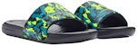 (PS) (Budak Sekolah) Under Armour Ansa Graphic Slide 'Biru Lime Surge Camo' 3024438-300