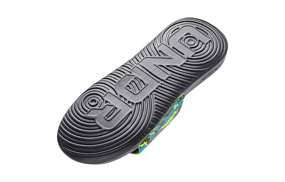 Shop (PS) 언더아머 아동용 안사 슬라이드 (블루라임서지카모) 3024438-300