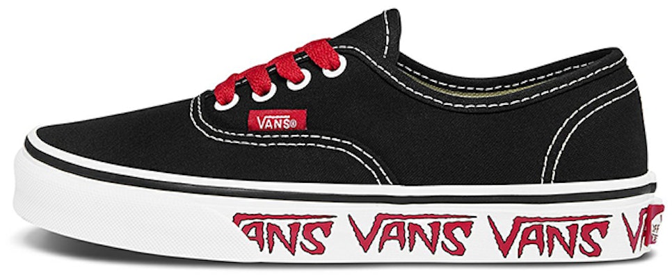 (Preschool) (Grade School) Vans Authentic 'Sketch Sidewall - Black Red' VN0A38H3Q6D Buy (Preschool) (Grade School) Vans Authentic 'Sketch Sidewall - Black Red' VN0A38H3Q6D