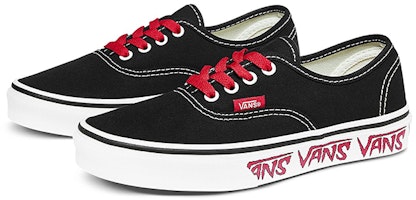 (PS) (Versión Escolar) Vans Authentic 'Sketch Sidewall - Negro Rojo' VN0A38H3Q6D Order (PS) (Versión Escolar) Vans Authentic 'Sketch Sidewall - Negro Rojo' VN0A38H3Q6D