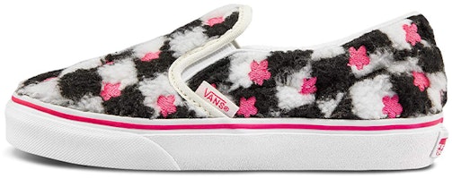 (Preschool) (Grade School) Vans Classic Slip-On 'Sherpa Floral Checkerboard' VN0A5KXM8CE (Preschool) (Grade School) Vans Classic Slip-On 'Sherpa Floral Checkerboard' VN0A5KXM8CE