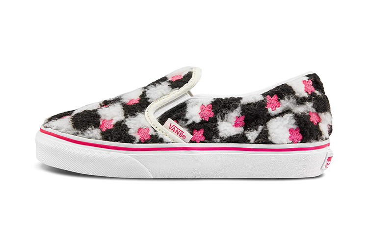 (Preschool) (Grade School) Vans Classic Slip-On 'Sherpa Floral Checkerboard' VN0A5KXM8CE