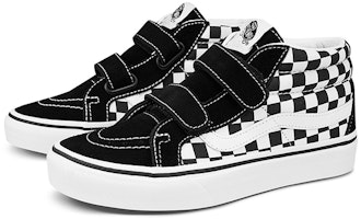 (PS) Vans Sk8-Mid Reissue V 'Checkerboard - Hitam Putih' (Grade School) VN00018THRK Order (PS) Vans Sk8-Mid Reissue V 'Checkerboard - Hitam Putih' (Grade School) VN00018THRK