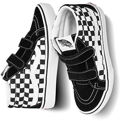 (PS) (小童版) Vans Sk8-Mid Reissue V '黑白棋盘格' VN00018THRK Purchase (PS) (小童版) Vans Sk8-Mid Reissue V '黑白棋盘格' VN00018THRK