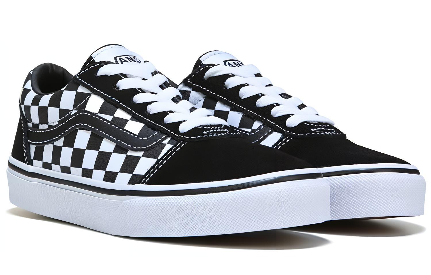 Lookbook (PS) Vans Ward 'Checkered - Hitam Putih' (Saiz Sekolah Rendah) VN0A38J9PVJ
