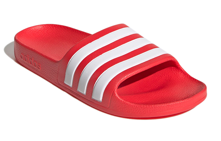Lookbook 兒童 adidas Adilette Aqua K 紅色 拖鞋