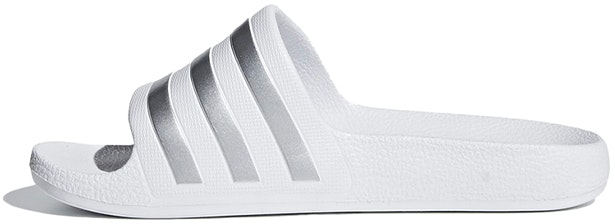preschool-adidas-adilette-aqua-slides-k-silver-white-f35555