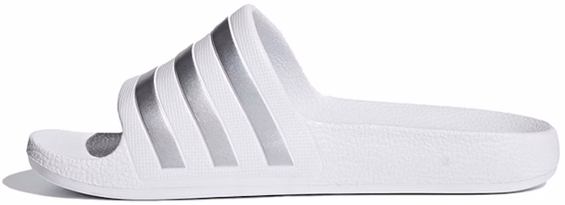 (Preschool) adidas Adilette Aqua Slides K Silver White F35555 Buy (Preschool) adidas Adilette Aqua Slides K Silver White F35555