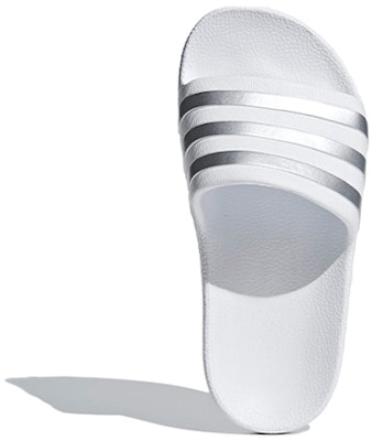 兒童 adidas Adilette Aqua K 銀白 拖鞋 Purchase 兒童 adidas Adilette Aqua K 銀白 拖鞋