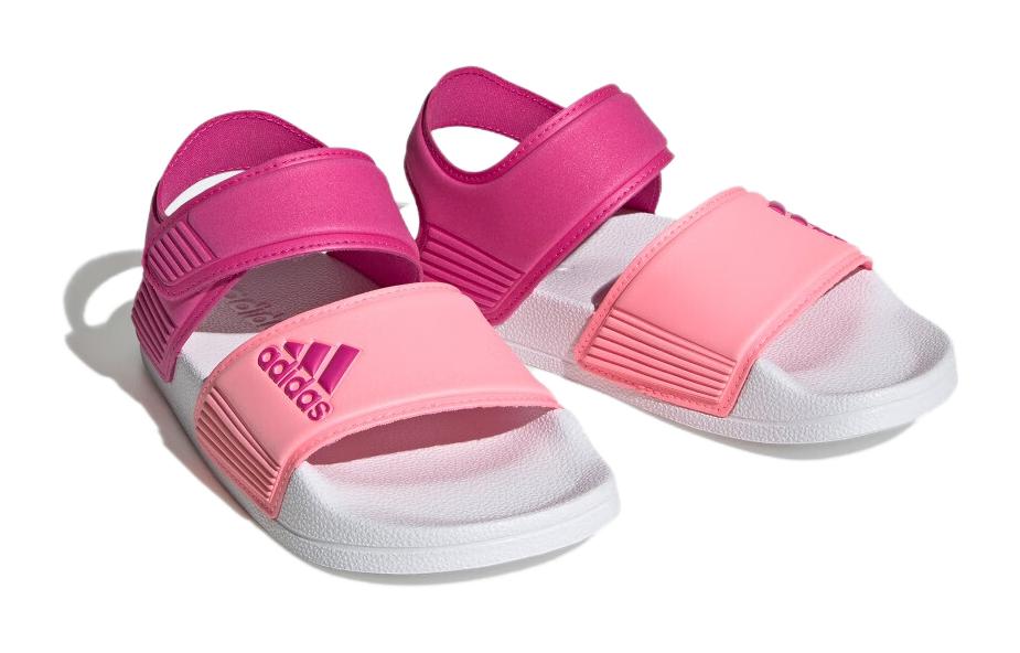 Lookbook 中童 adidas Adilette 涼鞋 防滑耐磨兒童涼鞋 紫粉色