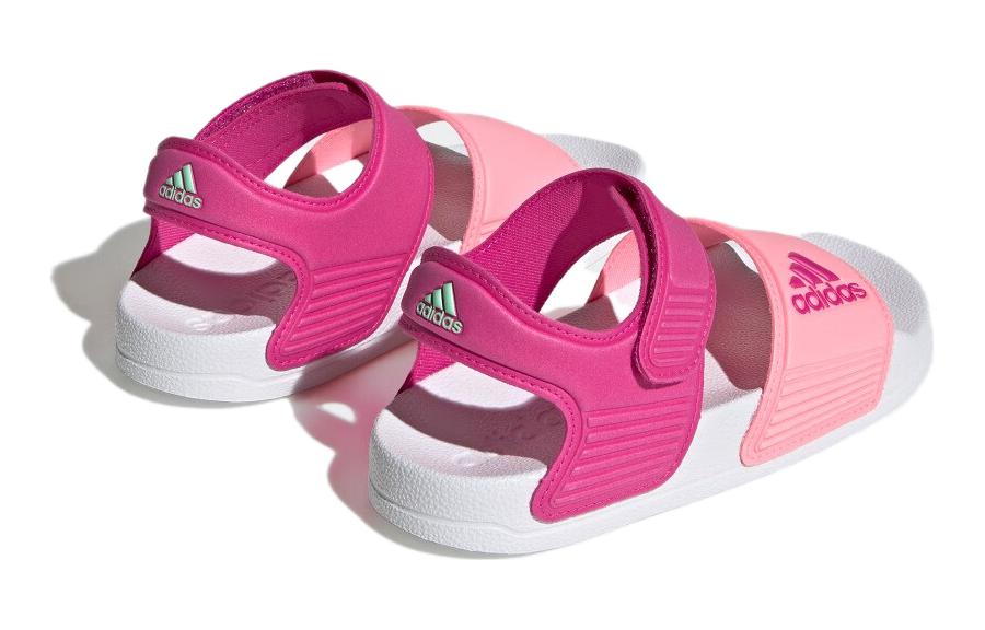 Shop 中童 adidas Adilette 涼鞋 防滑耐磨兒童涼鞋 紫粉色