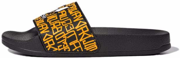 (Preschool) adidas Adilette Shower Slides K 'Black Yellow' GW6136 (Preschool) adidas Adilette Shower Slides K 'Black Yellow' GW6136