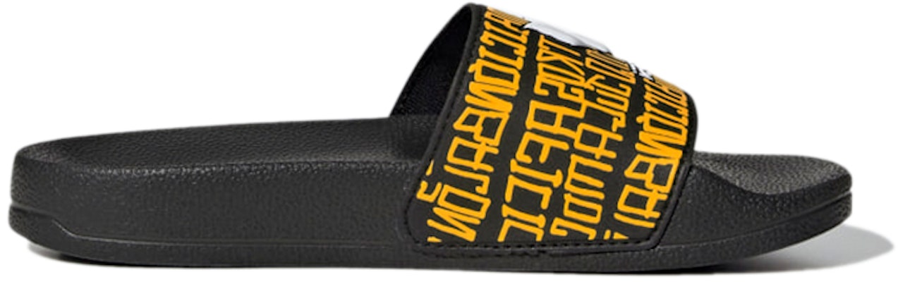 (Preschool) adidas Adilette Shower Slides K 'Black Yellow' GW6136 Order (Preschool) adidas Adilette Shower Slides K 'Black Yellow' GW6136