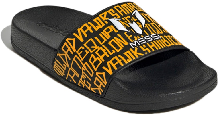 (Preschool) adidas Adilette Shower Slides K 'Black Yellow' GW6136 Lookbook (Preschool) adidas Adilette Shower Slides K 'Black Yellow' GW6136
