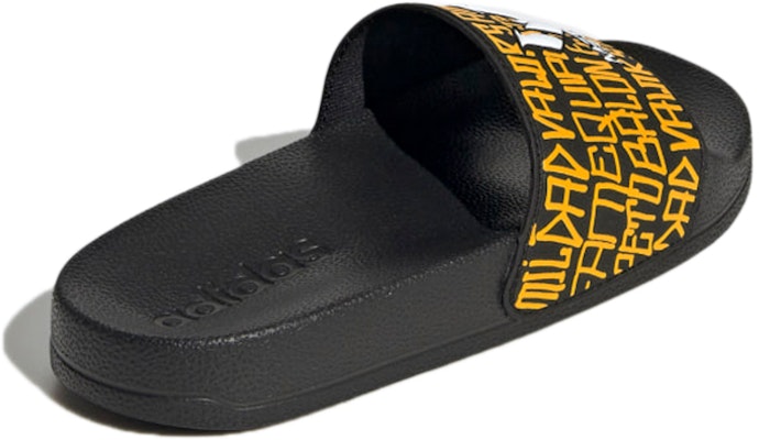 (Preschool) adidas Adilette Shower Slides K 'Black Yellow' GW6136 Shop (Preschool) adidas Adilette Shower Slides K 'Black Yellow' GW6136