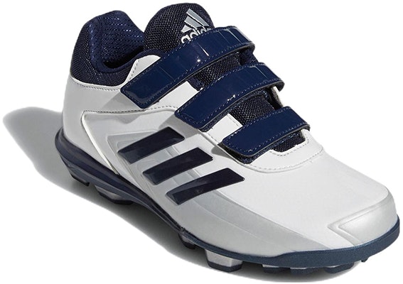 (Preschool) adidas Adizero Stabile Point Low AC K 'White Blue' EG2397 Lookbook (Preschool) adidas Adizero Stabile Point Low AC K 'White Blue' EG2397