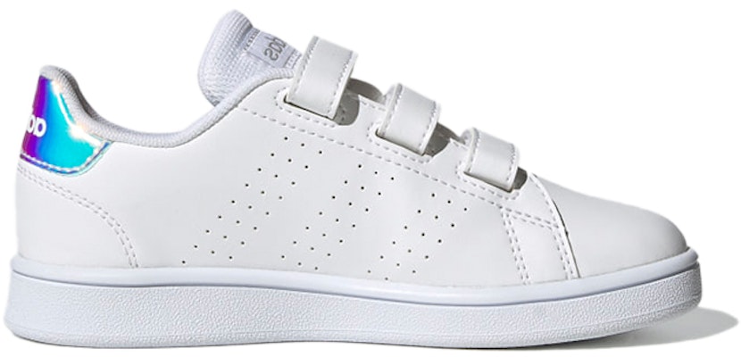 (Preschool) adidas Advantage 'White Silver Metallic' FY4625 Order (Preschool) adidas Advantage 'White Silver Metallic' FY4625