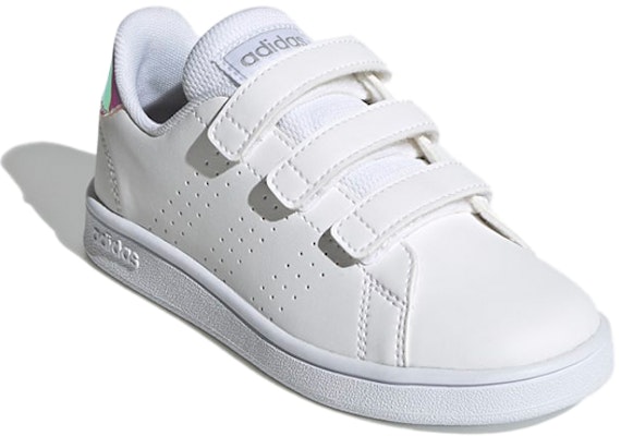 (Preschool) adidas Advantage 'White Silver Metallic' FY4625 Lookbook (Preschool) adidas Advantage 'White Silver Metallic' FY4625