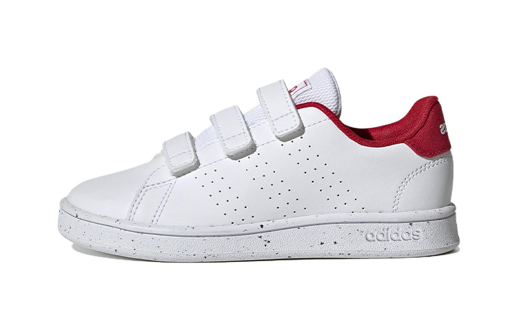 (PS) adidas Advantage Court Hook-and-Loop 'White Red'