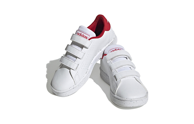 (PS) adidas Advantage Court Hook-and-Loop 'White Red' 圖 3