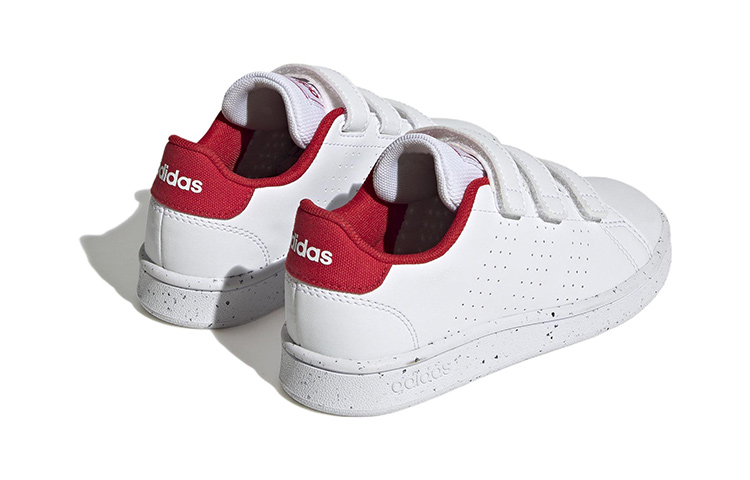 (PS) adidas Advantage Court Hook-and-Loop 'White Red' 圖 4