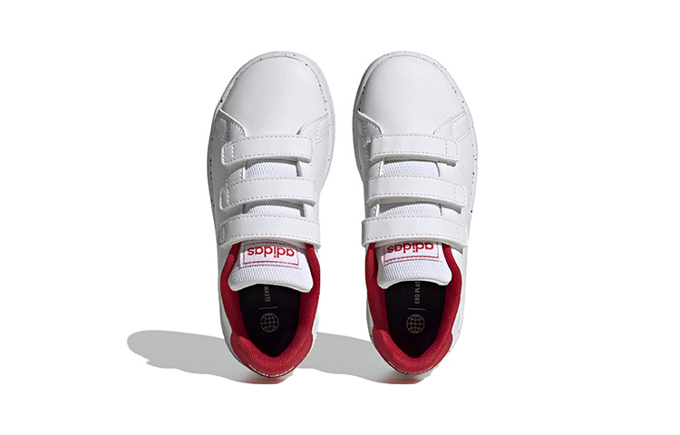 (PS) adidas Advantage Court Hook-and-Loop 'White Red' 圖 5