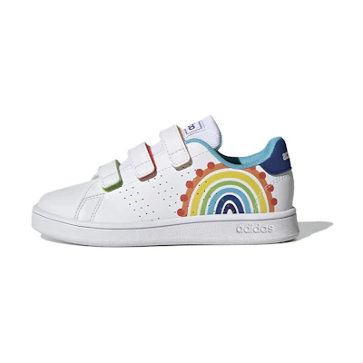 (PS) adidas Advantage Court Hook & Loop J 'Rainbow'