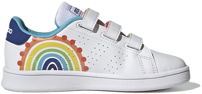(PS) 阿迪达斯Advantage Court魔术贴童鞋'彩虹' GV6821 Order (PS) 阿迪达斯Advantage Court魔术贴童鞋'彩虹' GV6821