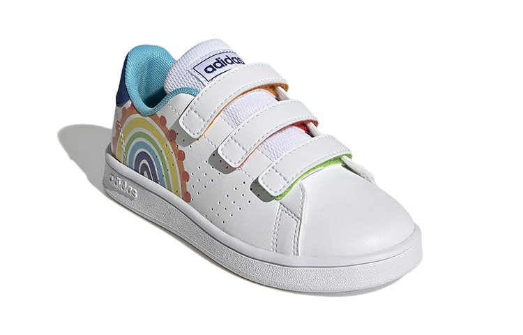Lookbook (PS) 阿迪达斯Advantage Court魔术贴童鞋'彩虹' GV6821