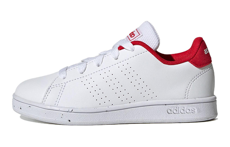 (Preschool) adidas Advantage Court K 'White Scarlet' H06179