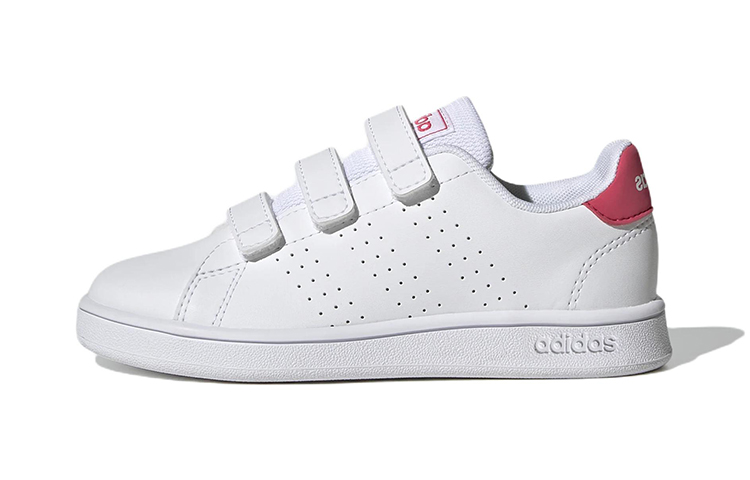 (Preschool) adidas Advantage Court Lifestyle Hook-and-Loop 'White Real Pink' GW6495