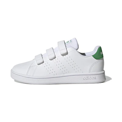 (PS) adidas Advantage Court Lifestyle Hook-and-Loop 'White Green'