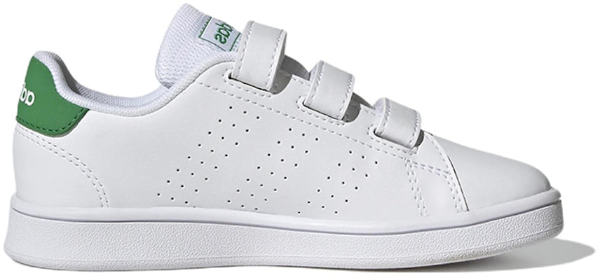 (Preschool) adidas Advantage Court Lifestyle Hook-and-Loop 'White Green' GW6494 Order (Preschool) adidas Advantage Court Lifestyle Hook-and-Loop 'White Green' GW6494