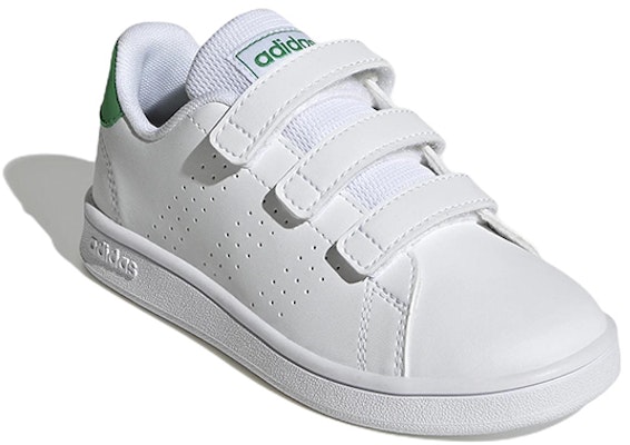(Preschool) adidas Advantage Court Lifestyle Hook-and-Loop 'White Green' GW6494 Lookbook (Preschool) adidas Advantage Court Lifestyle Hook-and-Loop 'White Green' GW6494