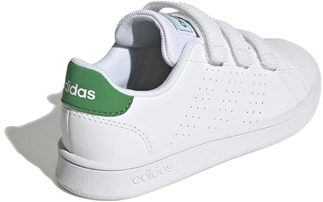 (Preschool) adidas Advantage Court Lifestyle Hook-and-Loop 'White Green' GW6494 Shop (Preschool) adidas Advantage Court Lifestyle Hook-and-Loop 'White Green' GW6494