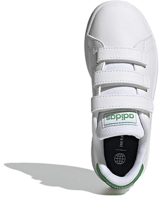 (Preschool) adidas Advantage Court Lifestyle Hook-and-Loop 'White Green' GW6494 Purchase (Preschool) adidas Advantage Court Lifestyle Hook-and-Loop 'White Green' GW6494