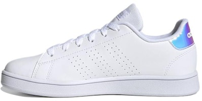 (Preschool) adidas Advantage Shoes 'Cloud White Silver Metallic' FY4624 (Preschool) adidas Advantage Shoes 'Cloud White Silver Metallic' FY4624