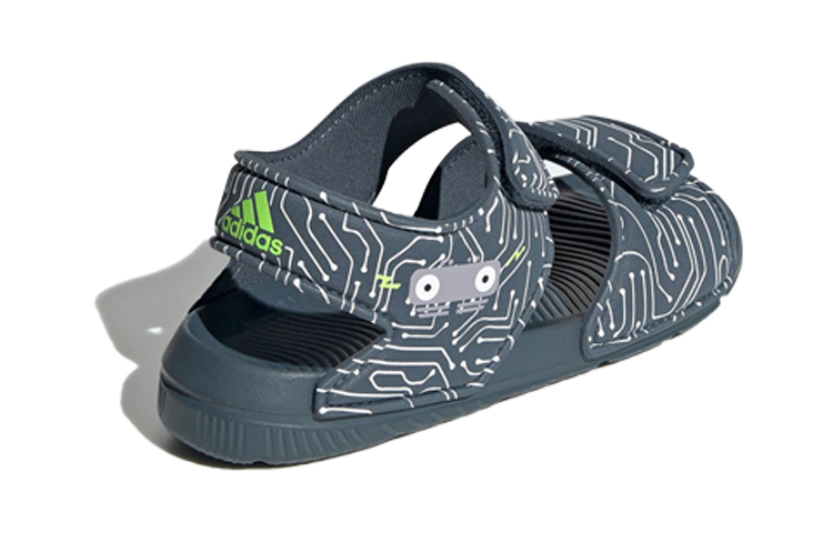 Shop (PS) Sandales adidas Altaswim C Bleu Foncé et Blanc ''Dark Blue White''. FW7417