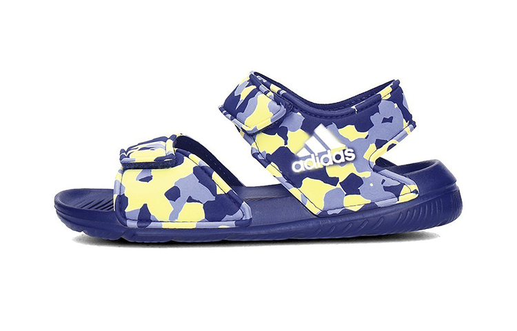 (Preschool) adidas Altaswim Cozy Wear-Resistant Blue Sandals 'Blue Yellow' DA9663