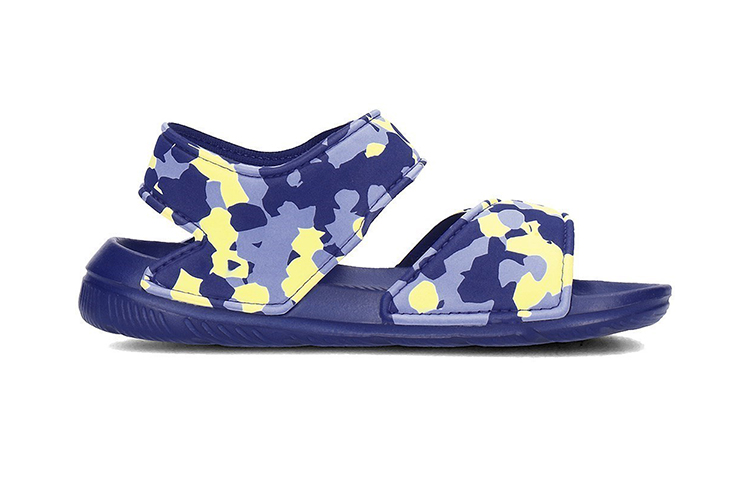 Order (PS) adidas Altaswim Bequeme Blaue Sandalen ''Blau Gelb'' Strapazierfähig DA9663
