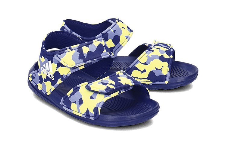 Shop (PS) adidas Altaswim Bequeme Blaue Sandalen ''Blau Gelb'' Strapazierfähig DA9663
