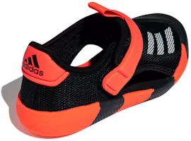 Shop 中童 adidas Altaventure 防滑耐磨透氣兒童涼鞋 黑橘