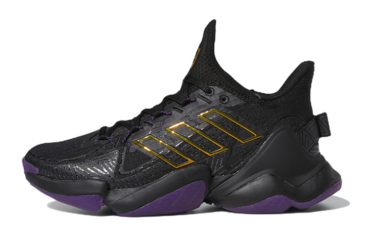 (Preschool) adidas Black Panther x Mahomes 1 Impact FLX 'Wakanda Forever Black Purple' GX4808