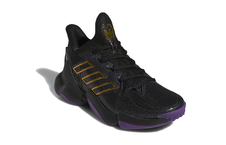 Lookbook (PS) adidas Black Panther x Mahomes 1 Impact FLX ''Wakanda Forever Zwart Paars'' GX4808
